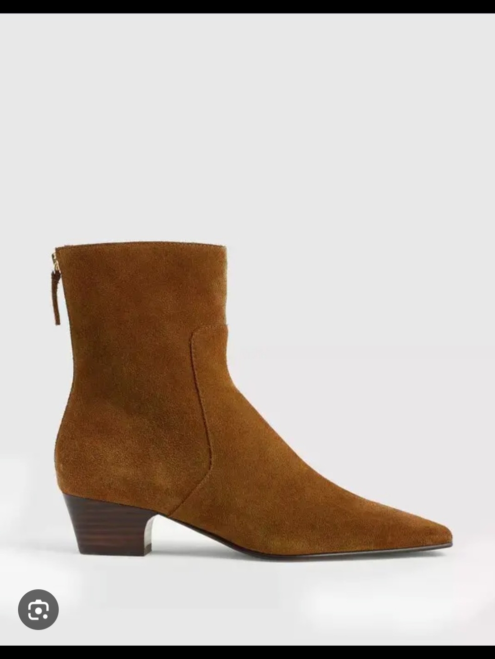 Madewell Lexie Ankle Bootie In Warm Chestnut NWOT